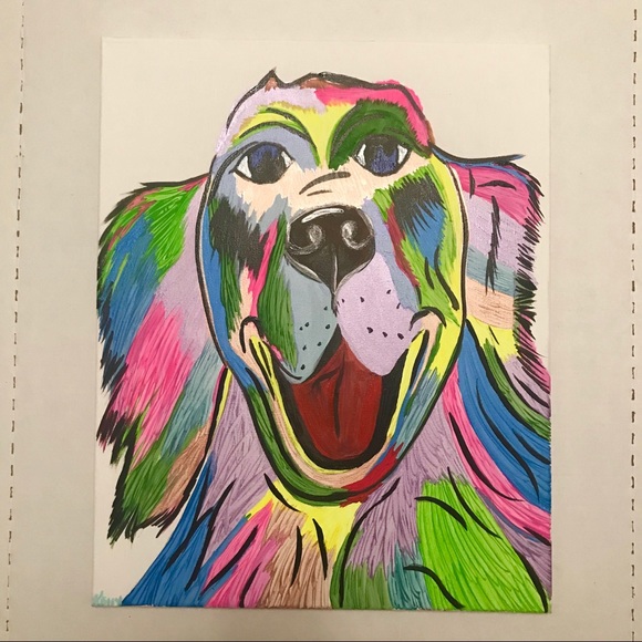 Custom Pet Puppy Kitty Portrait Original Paintings - Picture 6 of 8